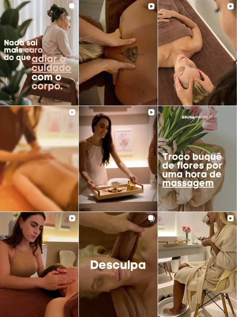 Sessão de massagem facial no estúdio da Bruna Marmitt Estética Corporal